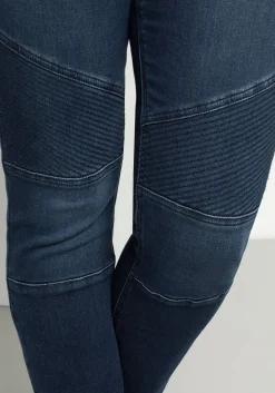 Skinny Power-Stretch-Jeans im Biker-Look