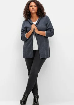 Skinny Thermojeans mit Schlupfbund, innen angeraut