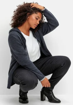 Skinny Thermojeans mit Schlupfbund, innen angeraut