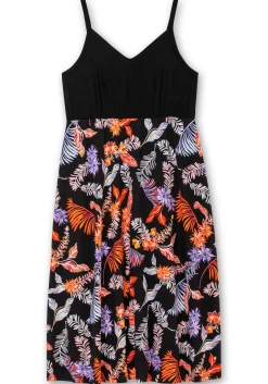 Sommerkleid mit Blumenprint, in Midilänge