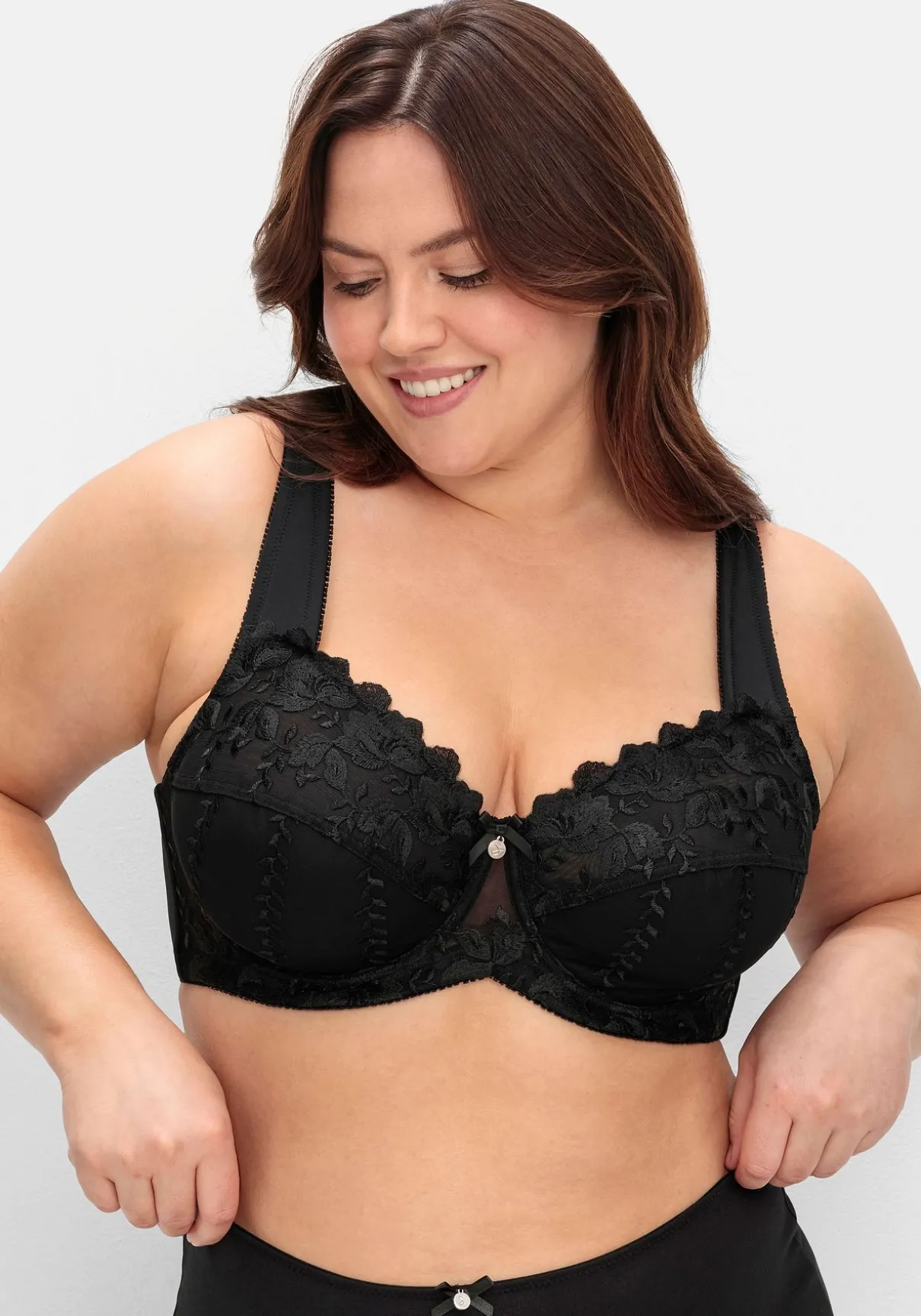 Spitzen-BH mit Bügeln und wattierten Cups