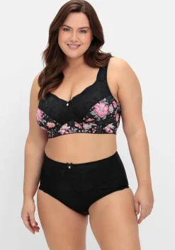 Spitzen-BH ohne Bügel mit Mesh-Innenfutter