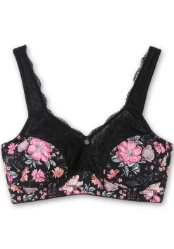 Spitzen-BH ohne Bügel mit Mesh-Innenfutter