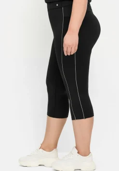 Sporthose in Caprilänge, mit Kontraststreifen