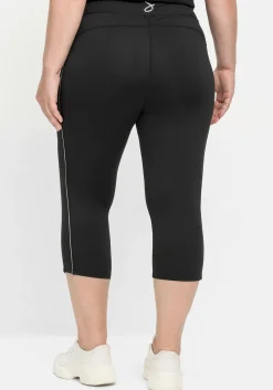 Sporthose in Caprilänge, mit Kontraststreifen
