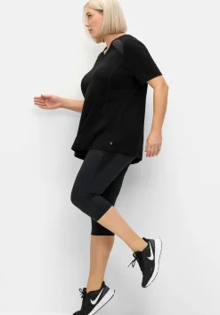 Sportleggings in Caprilänge, aus Funktionsmaterial