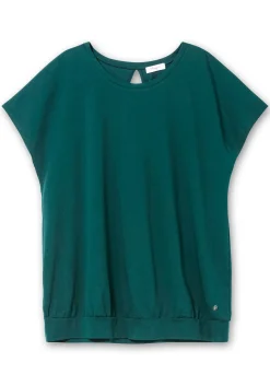 Sportshirt mit breitem Bund und Cut-out hinten