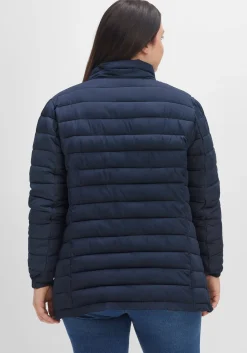 Steppjacke mit Stehkragen und Teilungsnähten