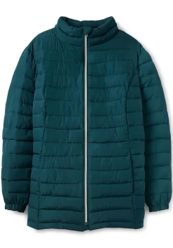 Steppjacke mit Stehkragen und Teilungsnähten