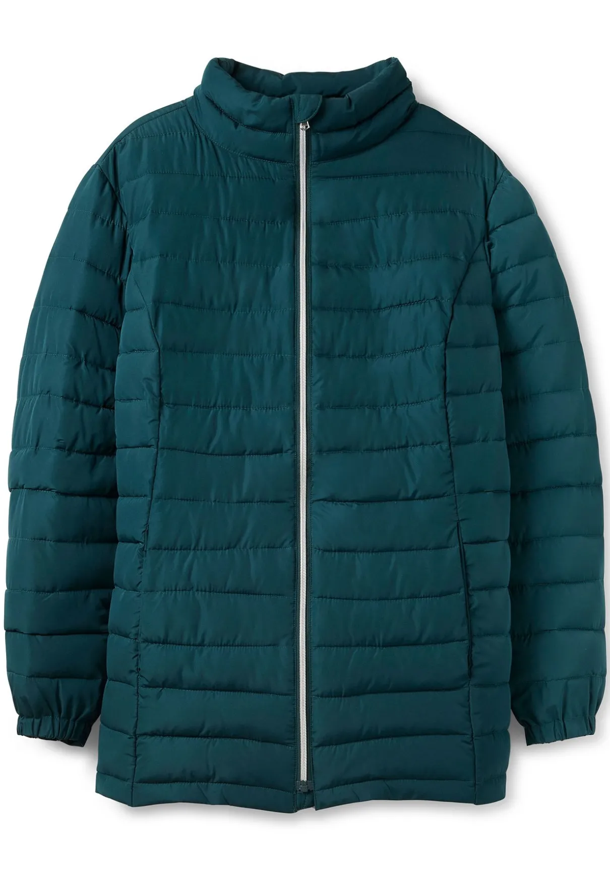 Steppjacke mit Stehkragen und Teilungsnähten