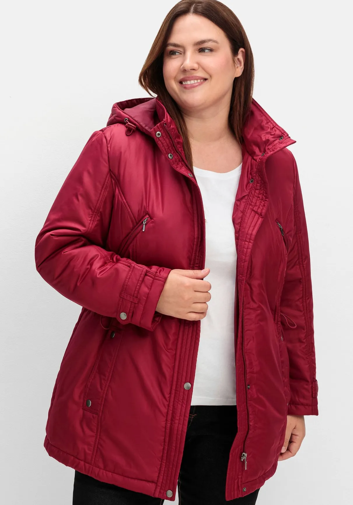 Steppjacke mit Tunnelzug in der Taille