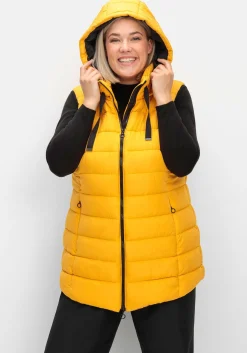 Steppweste mit abnehmbarer Kapuze