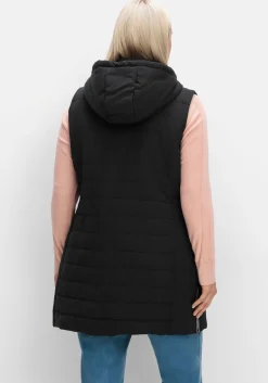 Steppweste mit abnehmbarer Kapuze