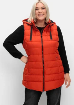 Steppweste mit abnehmbarer Kapuze