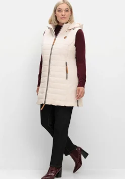 Steppweste mit abnehmbarer Kapuze