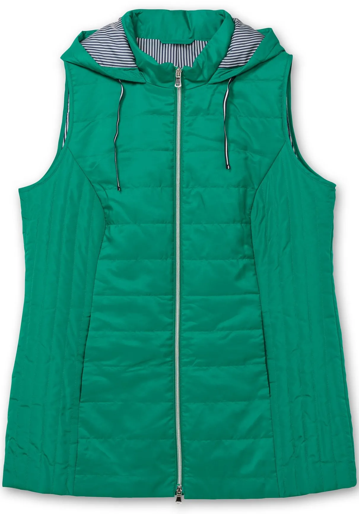 Steppweste mit gestreiftem Innenfutter