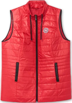 Steppweste mit Kontrastdetails und Stehkragen