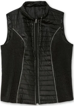 Steppweste mit seitlichen Smokeinstätzen