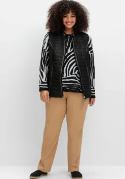 Steppweste mit seitlichen Smokeinstätzen