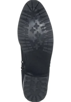 Stiefelette aus Leder mit Nietenbesatz