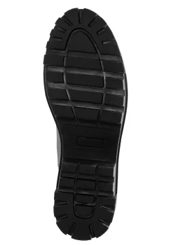 Stiefelette aus Leder, mit Reißverschluss vorn