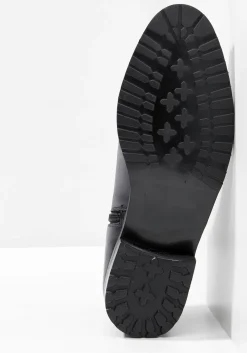 Stiefelette aus Rindsleder, mit Stretch-Einsatz