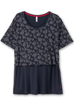 Stillshirt in Lagenoptik, aus Viskosejersey