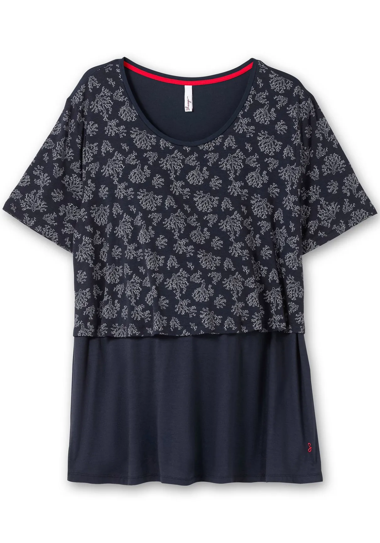 Stillshirt in Lagenoptik, aus Viskosejersey