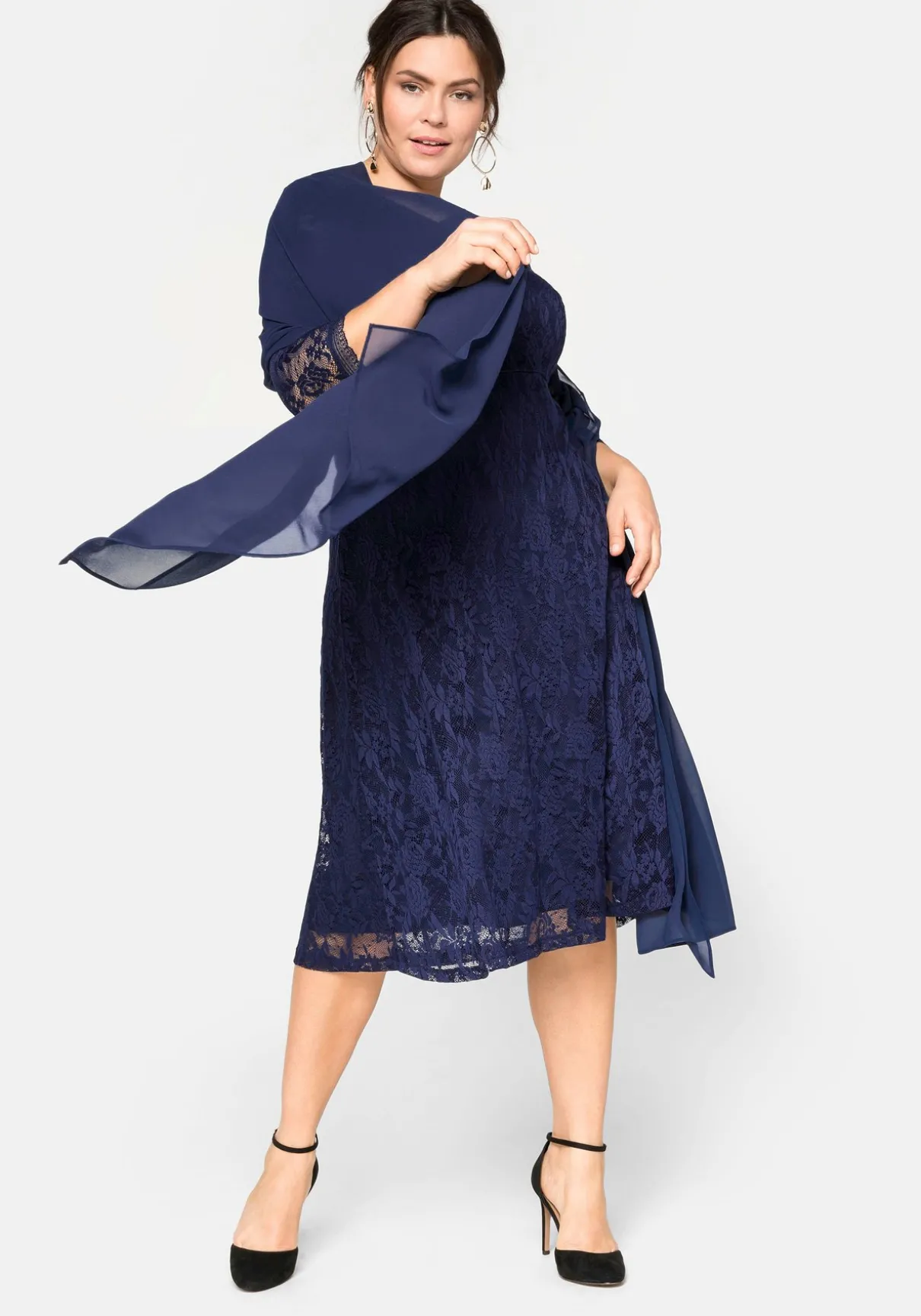 Stola aus fließendem Chiffon