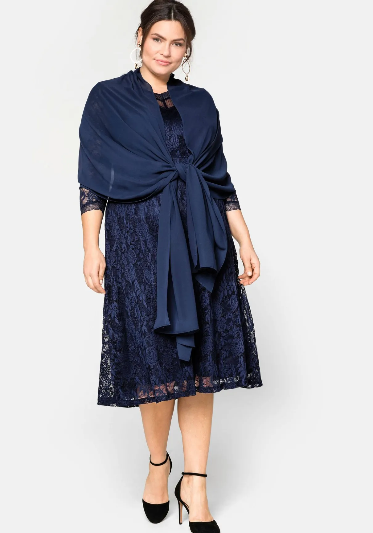 Stola aus fließendem Chiffon