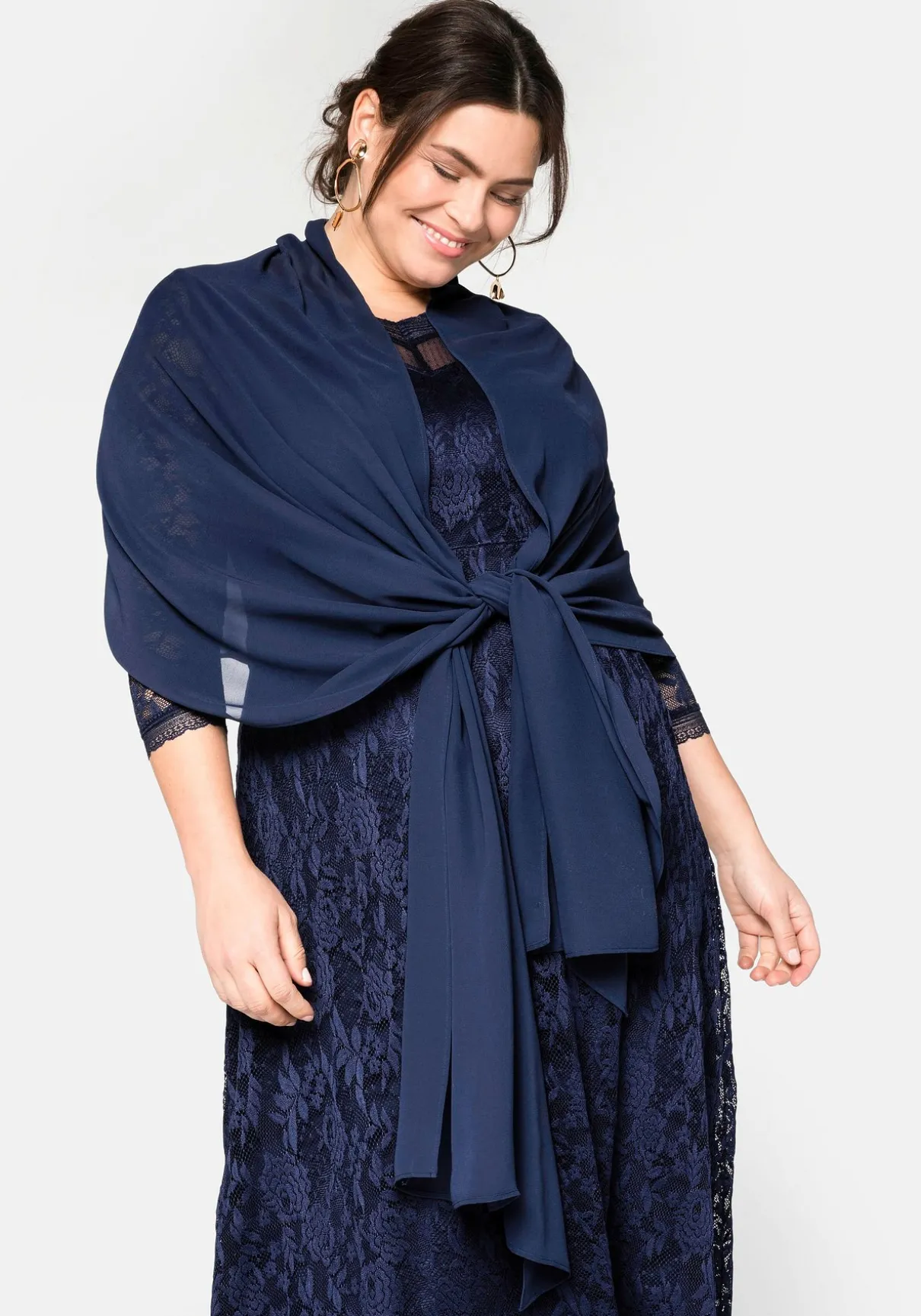 Stola aus fließendem Chiffon