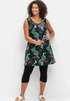 Strandset aus Longtop und 3/4-Leggings