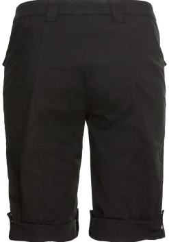 Stretch-Bermudas mit aufgesetzten Taschen und Patten