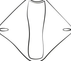 Strickcape im tonigen Schachbrettmuster