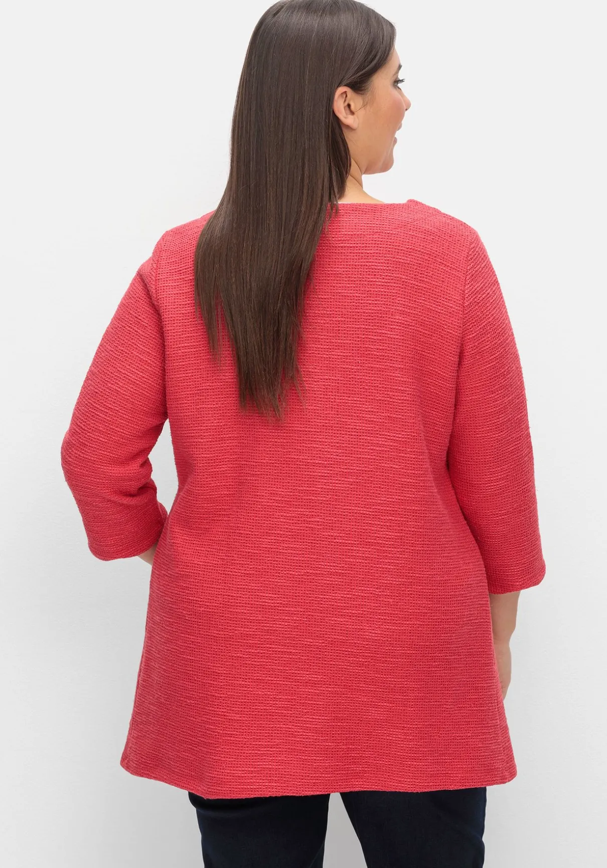 Strickjacke mit Knopfverschluss, aus Bouclé-Qualität