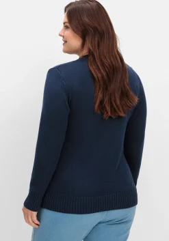 Strickjacke mit V-Ausschnitt und Knöpfen, tailliert