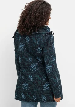 Sweatshirt in Longform mit weitem Kragen