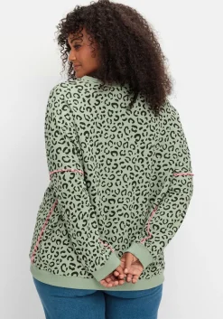 Sweatshirt mit Frontprint und Rundhalsausschnitt