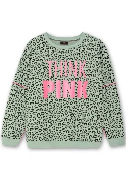 Sweatshirt mit Frontprint und Rundhalsausschnitt