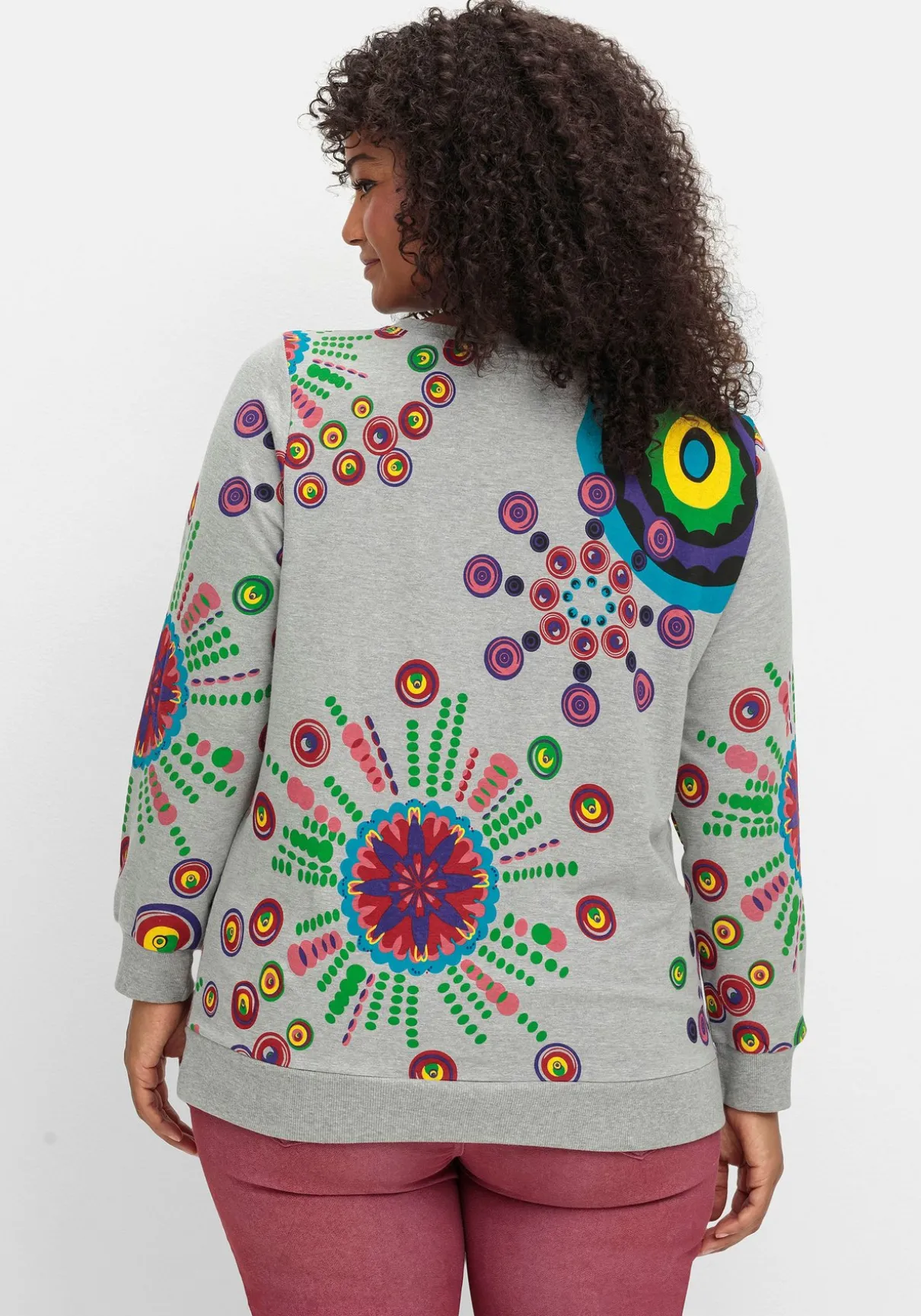 Sweatshirt mit grafischem Druck, im lockeren Schnitt