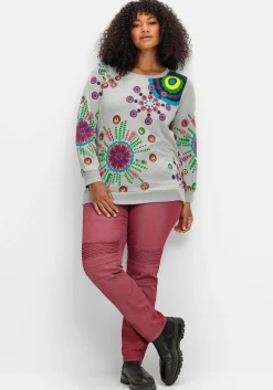 Sweatshirt mit grafischem Druck, im lockeren Schnitt
