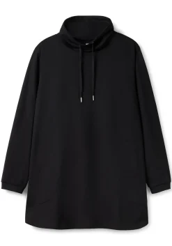 Sweatshirt mit hohem Kragen und Tunnelzug