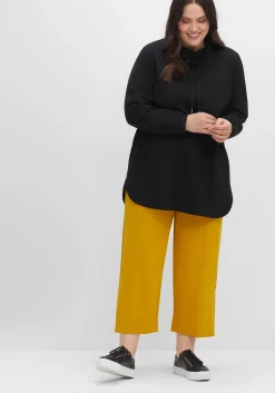 Sweatshirt mit hohem Kragen und Tunnelzug