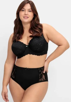 Taillenslip mit transparenter Spitze