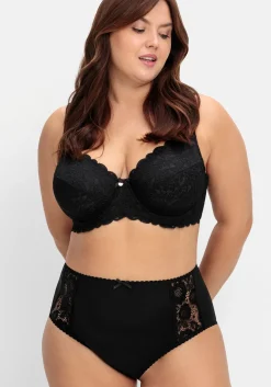 Taillenslip mit transparenter Spitze