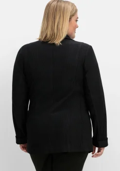 Taillierter Blazer in Ottoman-Rippstruktur