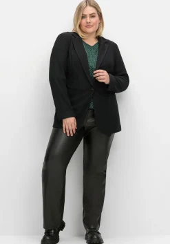 Taillierter Blazer in Ottoman-Rippstruktur