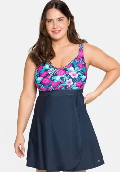 Tankini-Oberteil in ausgestellter Longform