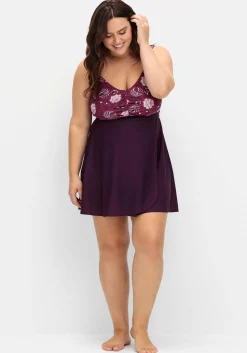 Tankini-Oberteil in ausgestellter Longform