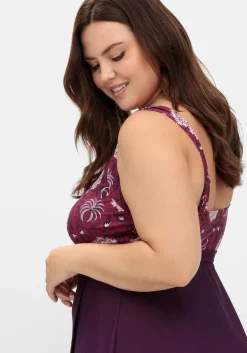 Tankini-Oberteil in ausgestellter Longform